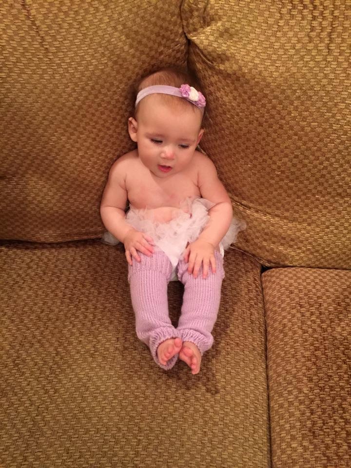 Infant Christmas Leg Warmers 8 inches