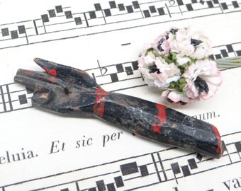 Antique Santos Arm and Hand Fragment from Crucifix, Religious Folk Art