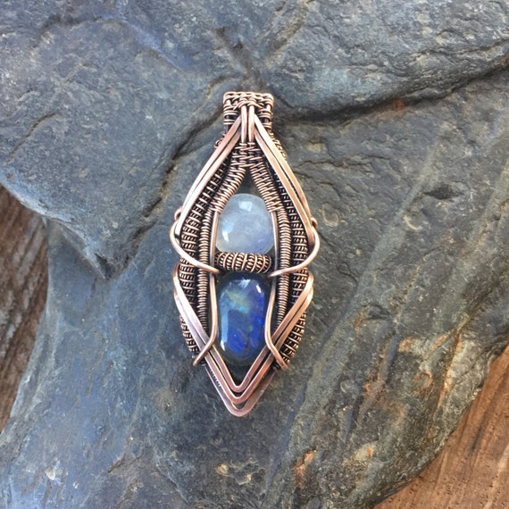 Copper Wire Wrap Wire Wrapped Pendant Heady Wire Wrap