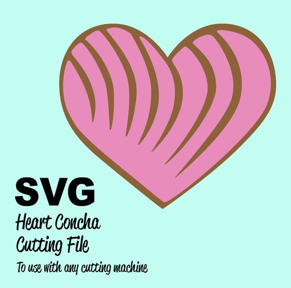 Download Heart Concha SVG Cutting File for Cricut Silhouette Plus ...