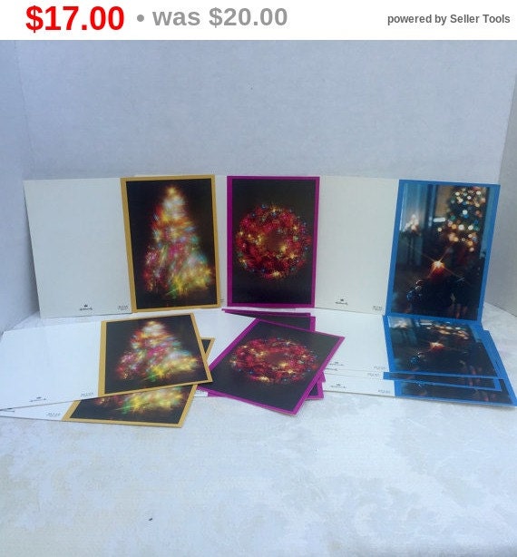 SALE NOS Hallmark Poinsettia Boxed Christmas Cards Hallmark