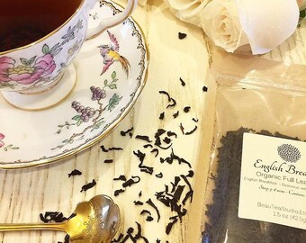 English Breakfast Organic Tea / Loose Leaf Tea / Organic Tea / Black Tea / Morning Brew