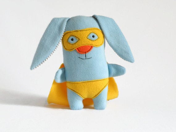 superhero bunny plush