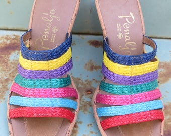 Spy Kid Heel - Natural Raffia
