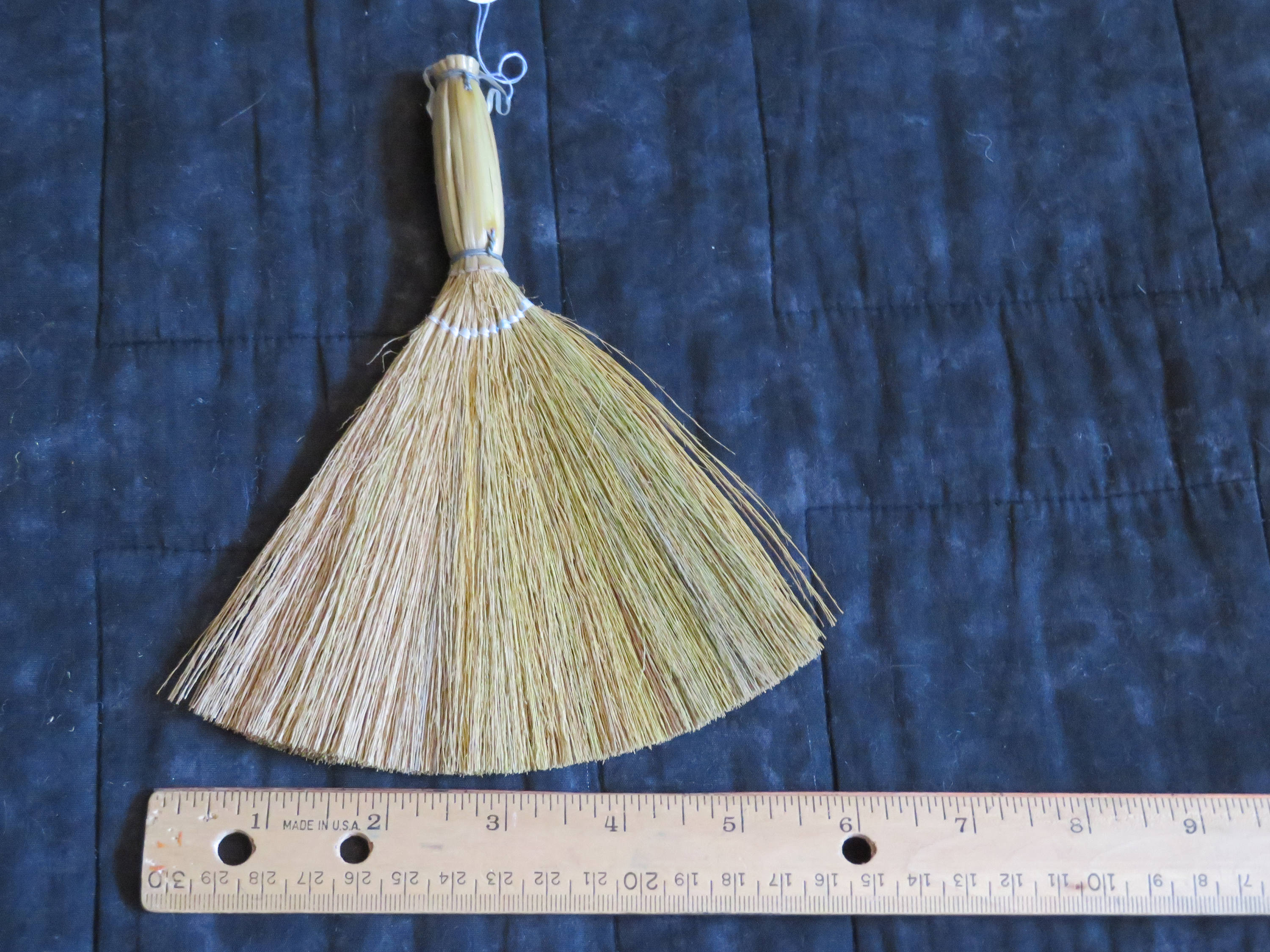 mini brooms,baguio reed,2/pkg,6 inch wide brush,appx 7 inch tall,grass
