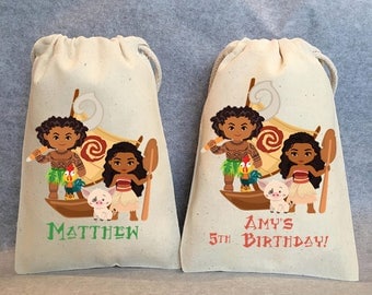 10- Moana birthday, Moana party, Moana party supplies, Moana, Maui, Moana party supplies, Moana party favor bags bags, 4"x6"