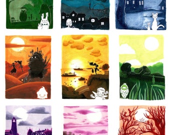Studio Ghibli Prints 8" x 10"