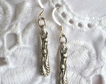 Antique Sterling Silverware Earrings