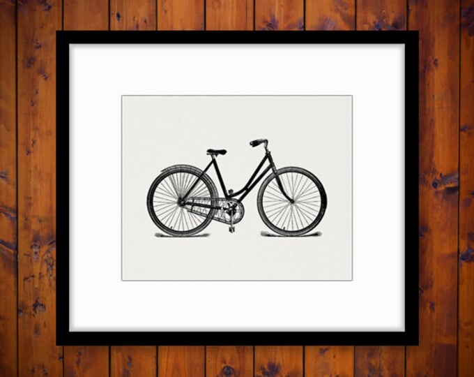 Digital Printable Antique Bicycle Download Bike Illustration Graphic Image Vintage Clip Art Jpg Png Eps HQ 300dpi No.1375