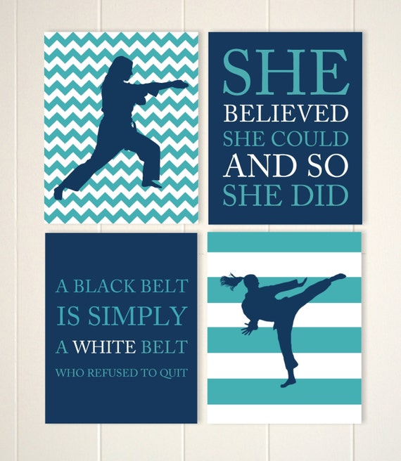Girls martial arts sports quotes martial arts girls wall