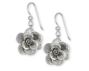 Magnolia Earrings Jewelry Sterling Silver Handmade Flower Earrings MG2-E