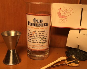 Old Forester Kentucky Straight Bourbon Whiskey Glass