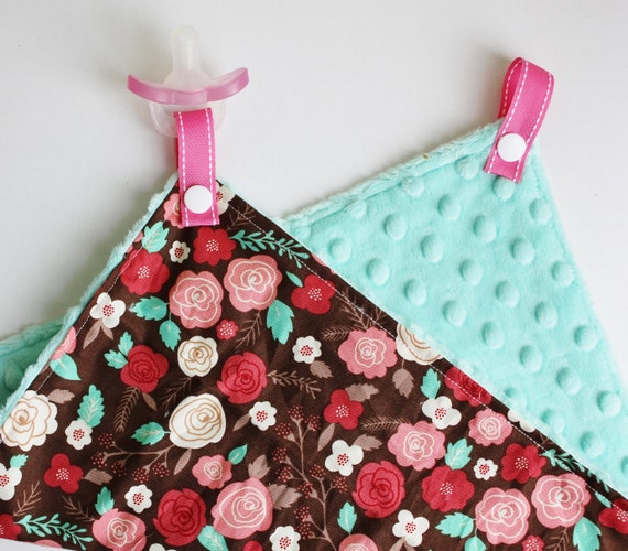 PaciPatch Pacifier Lovey Pacifier Blanket Minky