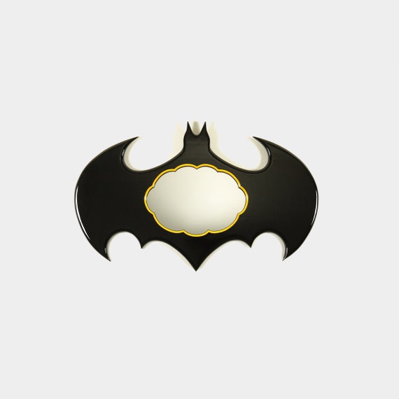 Batman Mirror Large Yellow Black Glossy by MarvellousMirrors
