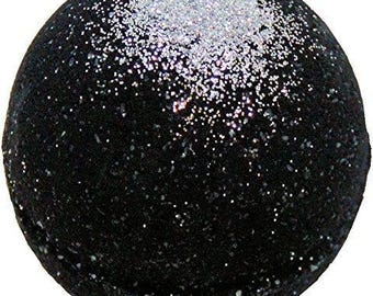 Black Bath Bomb Witch's Hat Protection Brew Little Black Dress Glitter 5.5 oz