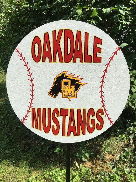 BASEBALL custom personalized wood sports yard sign.