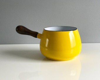 Yellow Enamel Dansk Style Pot