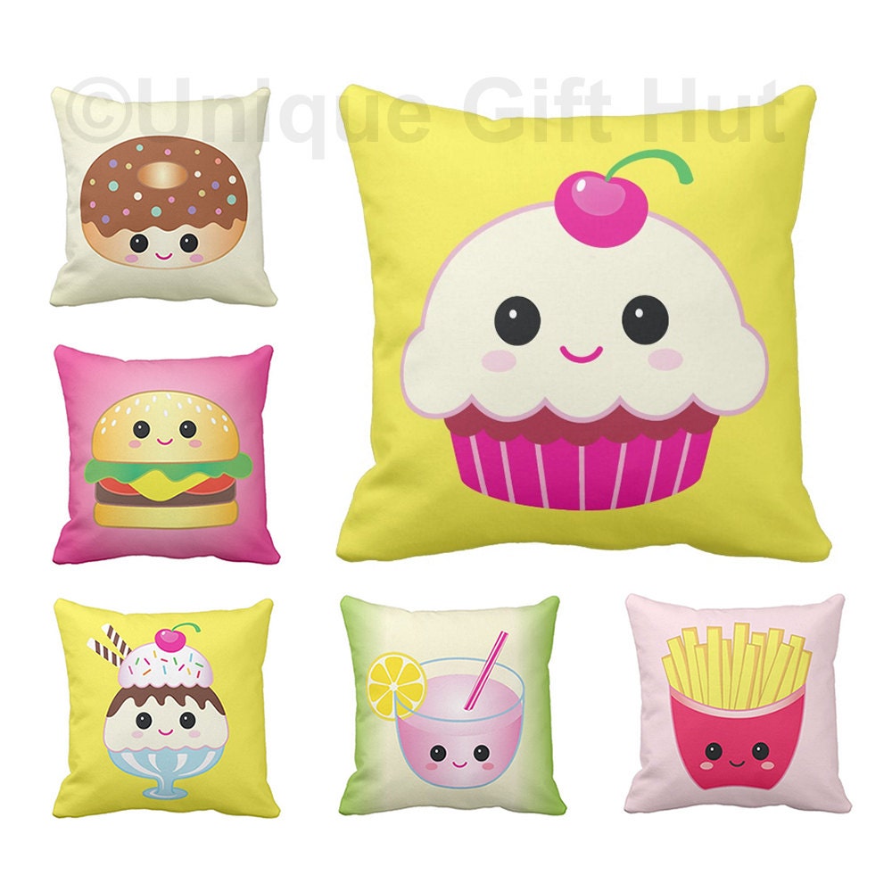 Food Pillows-Cute Throw Pillow series 1-Square Throw Pillow