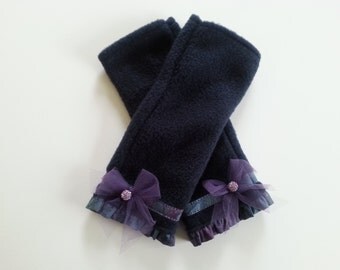 navy blue evening gloves