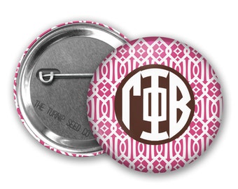 Gamma Phi Beta Button 2.25", 1.5" or 1" - Single or Bulk (BD034)