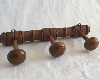 Wall wooden 60's coat stand