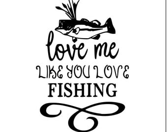 Download Fishing love svg | Etsy