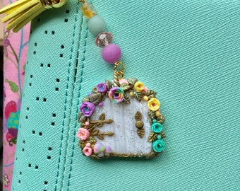 Beautiful Polymer clay Unicorn Fairy door Pendant/Charm Pre order