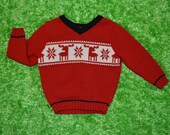Vintage, kids 18- 24 months, Christmas sweater, Ugly Christmas sweater, kids, boys, girls, unisex, baby, toddler