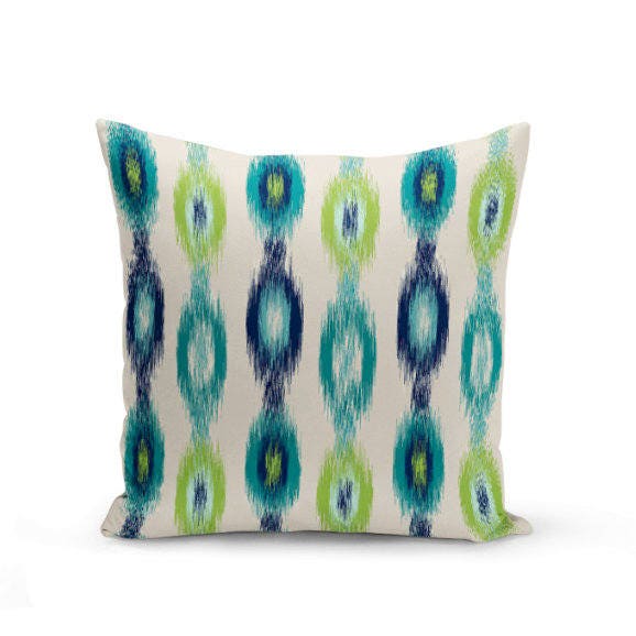 Throw Pillow Covers Navy Teal Aqua Beige Green Home Decor