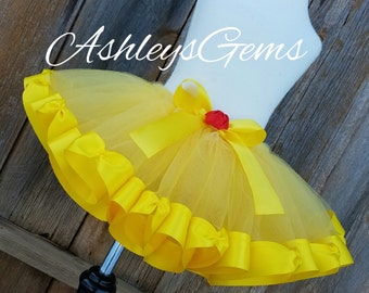 Belle Tutu, Belle Costume Toddler, Belle Dress, Beauty and the Beast Party, Princess Belle Dress, Princess Belle Costume, Belle Costume Kids