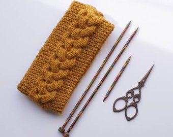Ear Warmer Knitting Pattern -Knit Headband - Cable Knit Ear Warmer Pattern - Head Band - Ear Warmer - Cable Knitting Pattern - Knitting