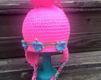 Poppy Troll inspired hat..troll hat