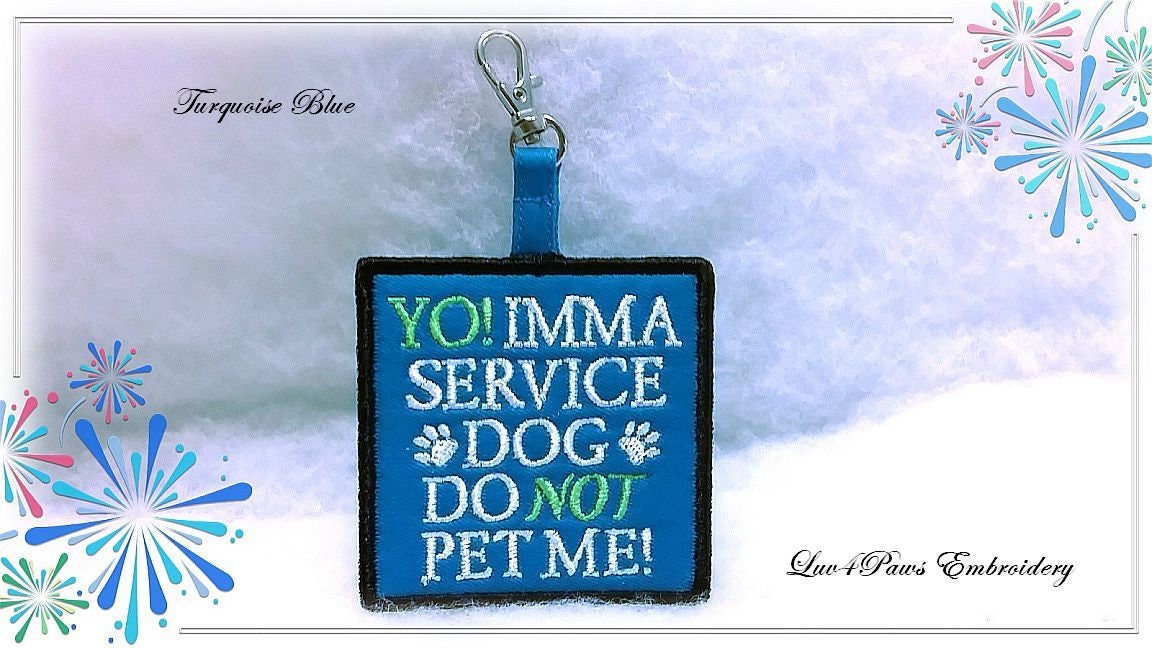 Do Not Pet Me Clip On Tag for Vests