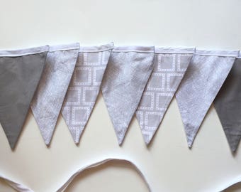 Fabric Banner- Fabric Bunting Flag- Room Decor