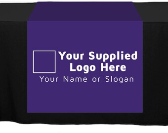 Full Color Table Runner with Your Logo - 30" x 80" - Any Color!