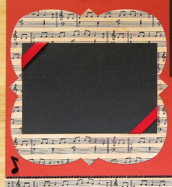 Music Scrapbook Page Music Scrapbook Layout 12 x 12 Scrapbook