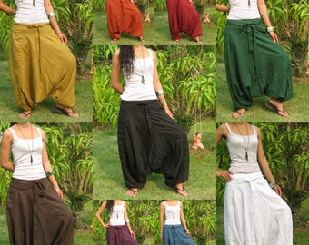 Harem Pants Women Baggy Pants Aladdin Yoga Pants Harem Baggy Pants Men Gypsy Pants Harem Boho Pants* Free Shipping * HL