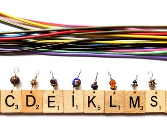 Authentic Wooden Scrabble Tile Necklaces: Various Letters Available