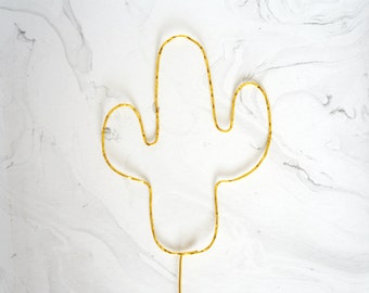 Cactus cake topper, Gold cactus wedding topper, Cacti topper, Cactus wedding, Succulents topper, Unique cake topper, Rustic chic wedding,