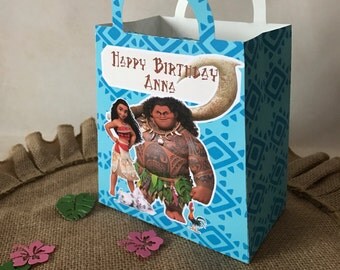 Moana Party Favor Gift Bag 12Ct, Moana Party, Moana Birthday, Moana Loot Bags, Moana Decorations.