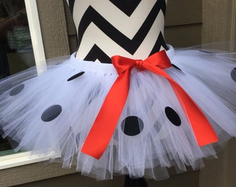 Dalmatian tutu, adult tutu, running tutu, black and white tutu, halloween tutu, running skirt, disney tutu, run disney, marathon tutu, dog