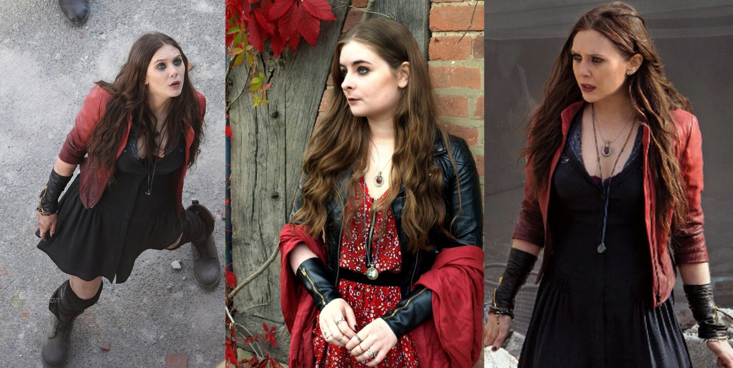 Wanda Maximoff/Scarlet Witch Cosplay Leather Zip