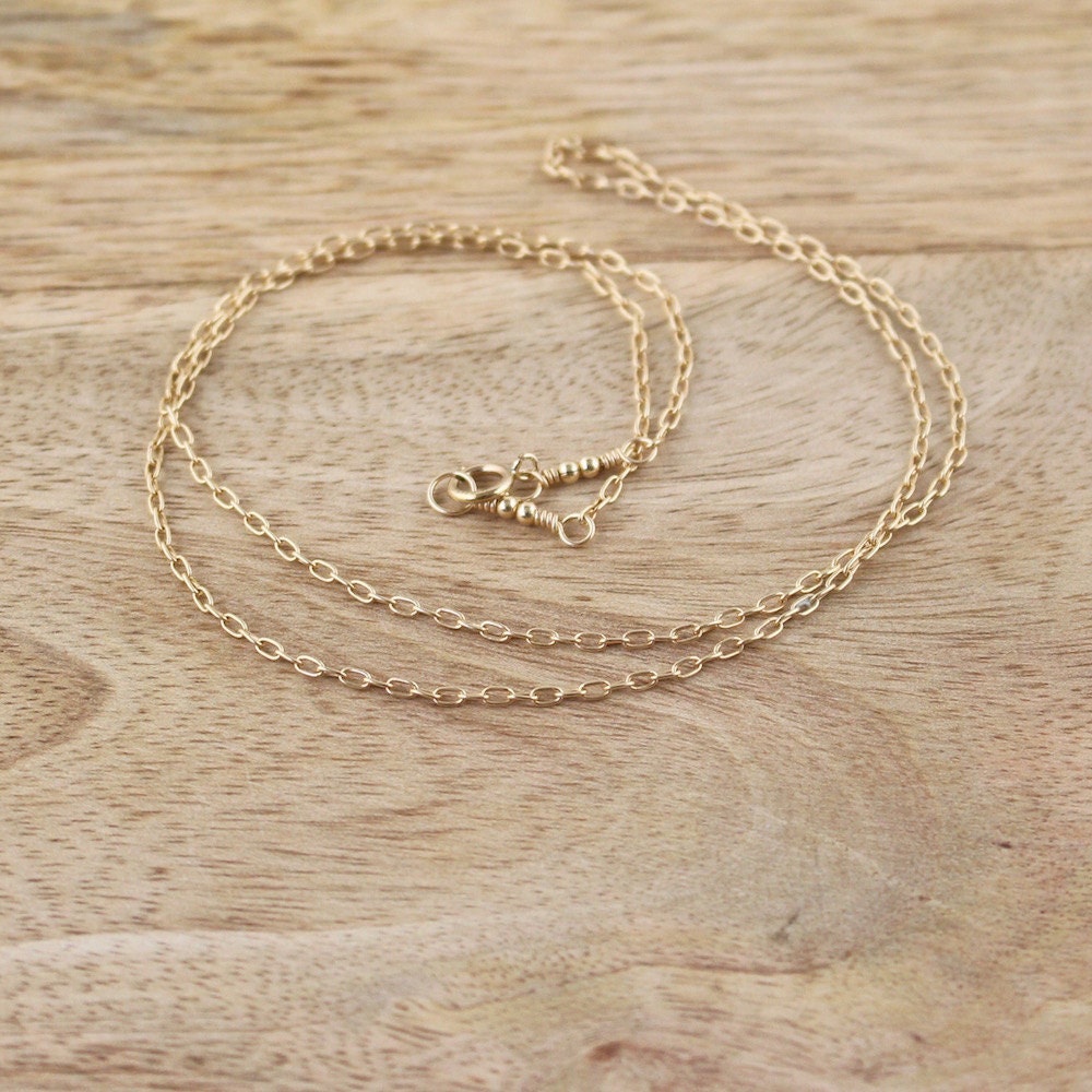 Gold Filled Cable Chain. Strong Pendant & Necklace Chain.