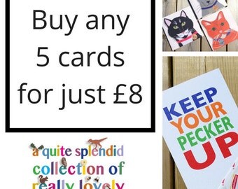 Discount Cards - Greeting Card Set - Set Of 5 Cards - Pick Your Own Cards - Special Offer - Pick Your Own - Choose Your Own - 5 Cards