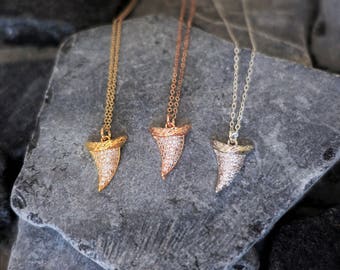 Shark Tooth Necklaces + Tooth Necklaces + Gold Tooth Necklace + Silver Tooth Necklace + Rose Gold Tooth Necklace + Statement Necklace + M3