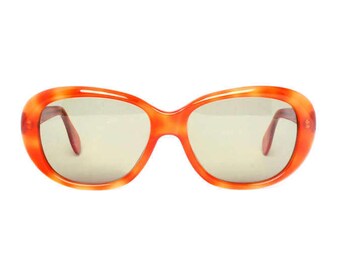 Orange vintage sunglasses - 1980s womens sunglasses - New from the 80s - retro holiday - sunnies for girls - model Flower - Clearance SALE