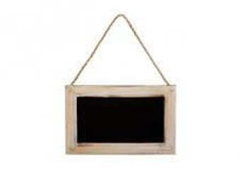 Vintage Hanging Chalkboard 15 x 23cm Chalk Board