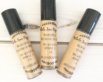 Essential Oil Roll On - Essential Oil Blend - Magnesium Oil - Calming - Allergy - Anxiety - Grounding - Germ Fighter - Migraine - Headache