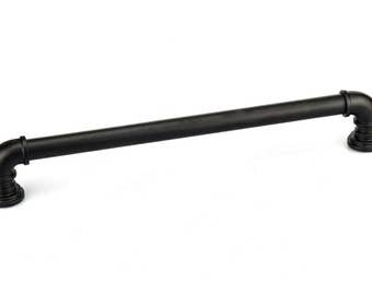 pipe pull,barn door handle,black barn door pull,16inches dorr pull for barn doors