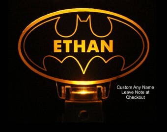 Personalized Batman Night Light